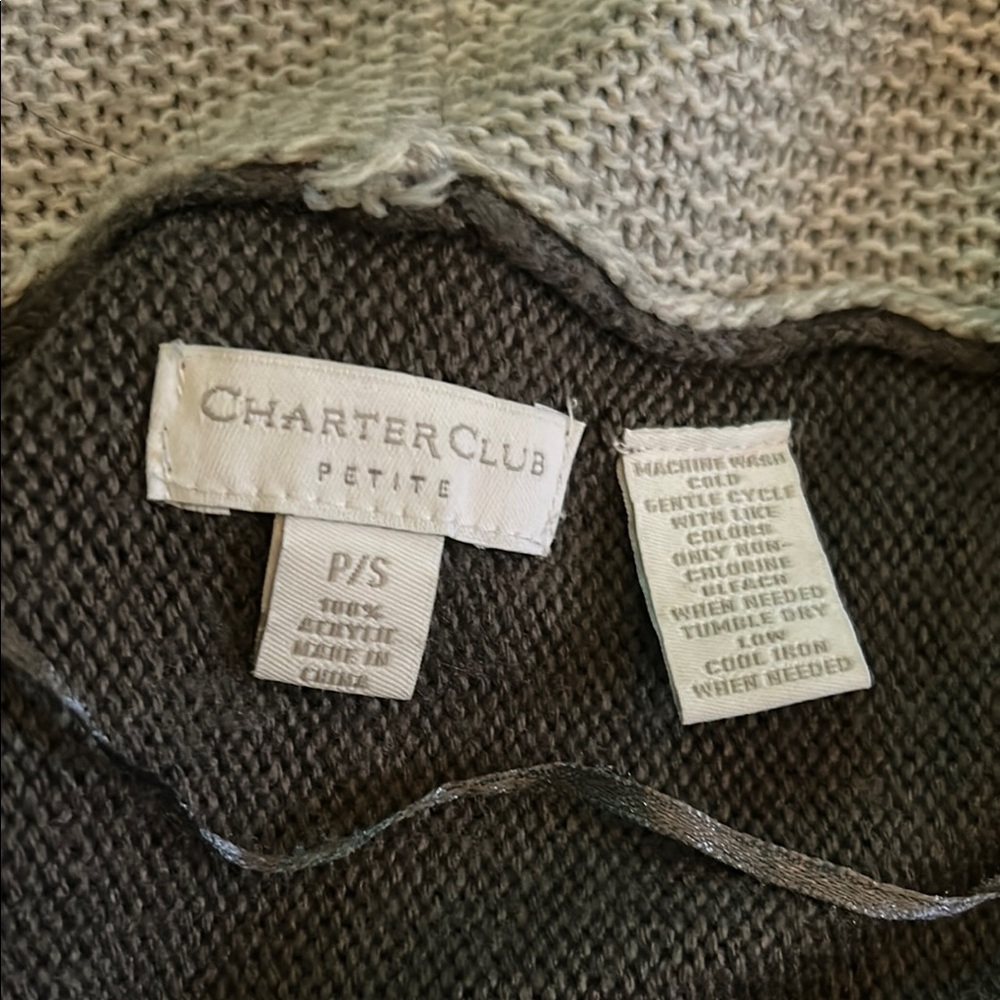 Colorblock Open Front Cardigan - Picture 2 of 2
